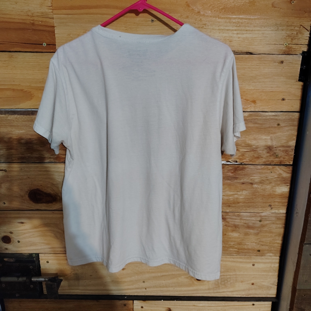 Kids T-Shirt - Cream with Pink and Red Design - Picture 4 of 10